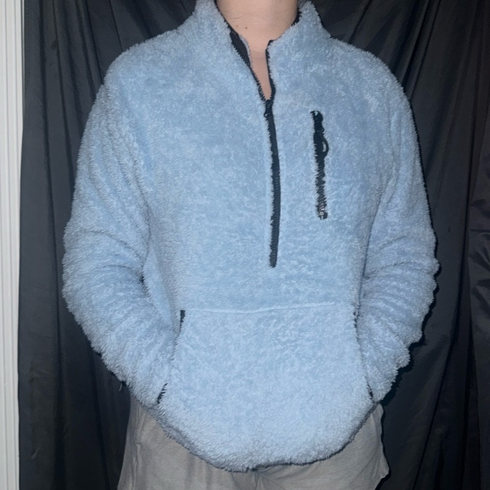 soft light blue jacket